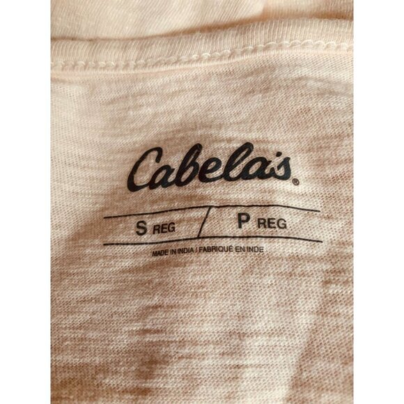 Cabelas Womens Small Lightweight Bohemian Beige Pink Mandala Short Sleeve Tee - Picture 5 of 10